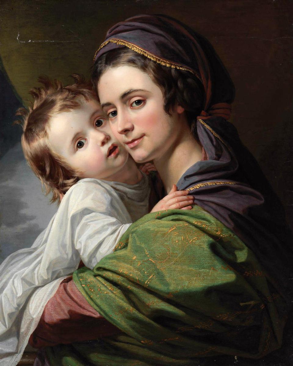 Elizabeth Shewell West and Her Son, Raphael by Benjamin West — archival fine-art print from Fable