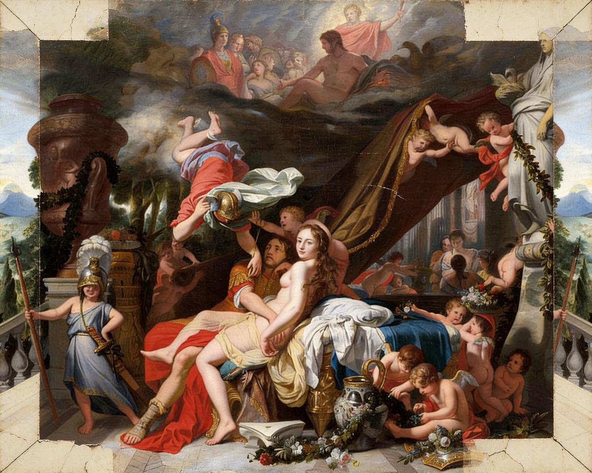Hermes Ordering Calypso to Release Odysseus by Gerard de Lairesse — archival fine-art print from Fable