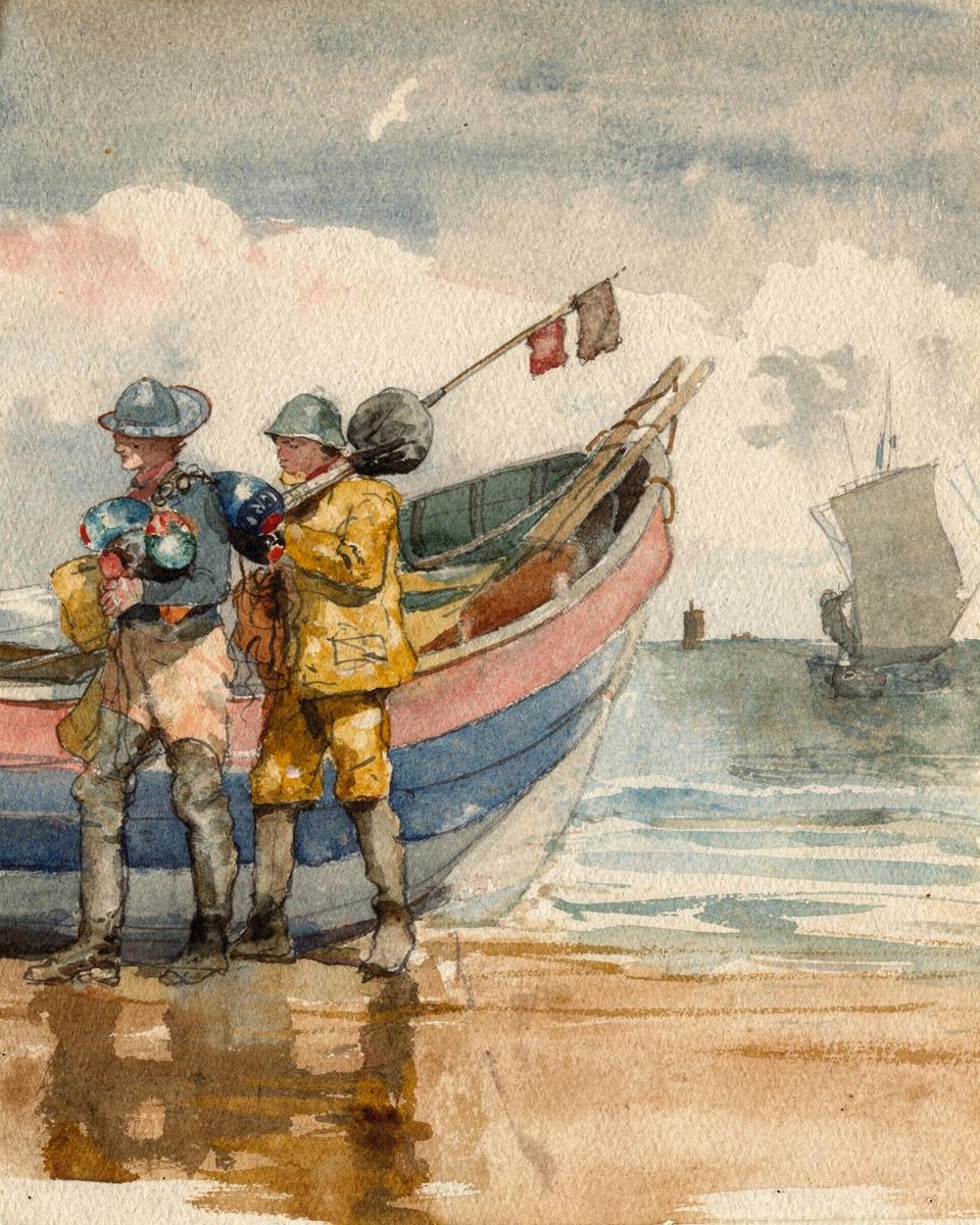 The Return, Tynemouth (recto) Study (verso) by Winslow Homer
American, 1836-1910 — archival fine-art print from Fable