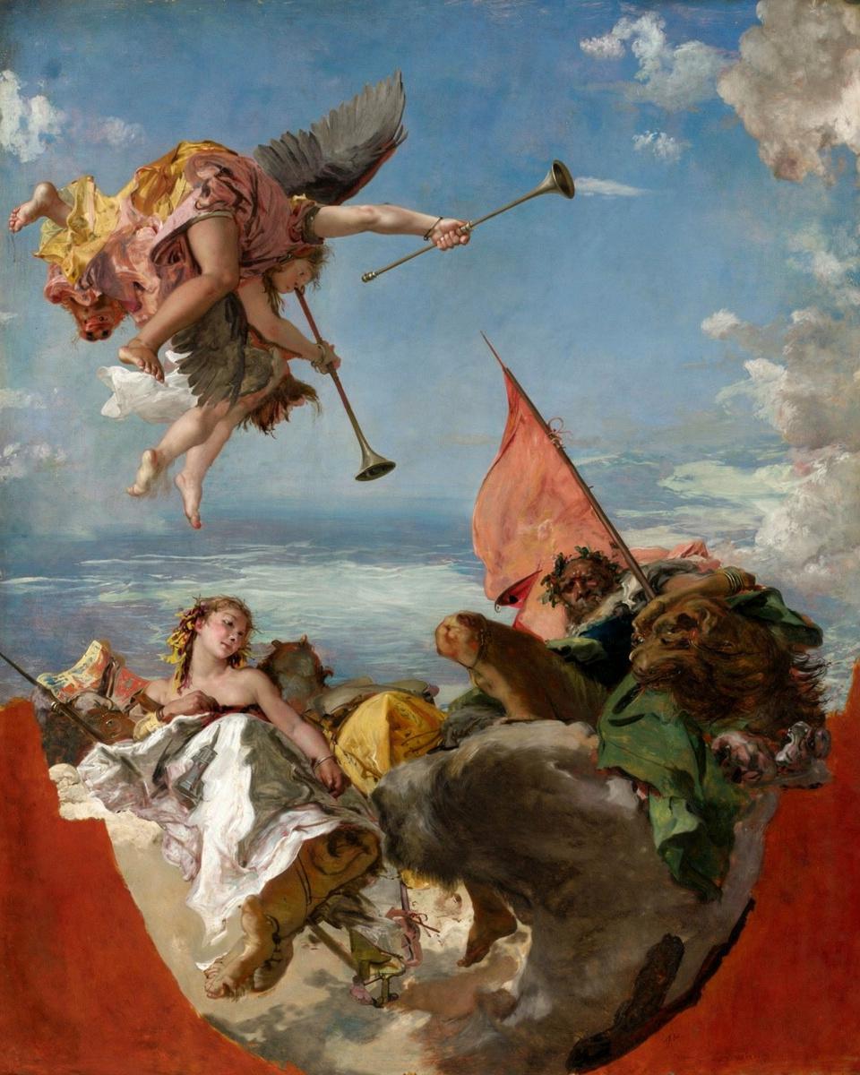 Sketch for a Ceiling by Giovanni Battista Tiepolo — archival fine-art print from Fable