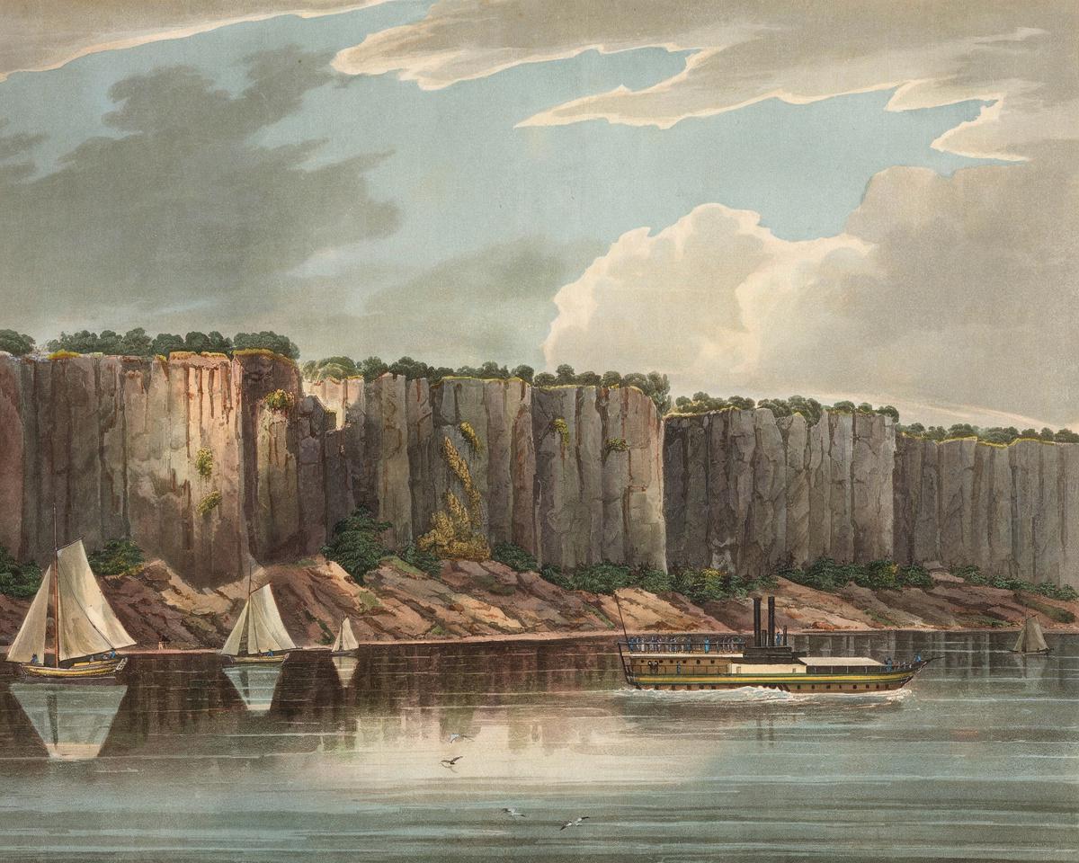 The Palisades (No. 19 of The Hudson River Portfolio) by John Hill — archival fine-art print from Fable