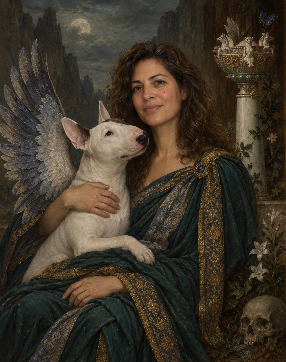 Halloween — The Sphinx's Embrace human portrait — custom painted portrait by Fable
