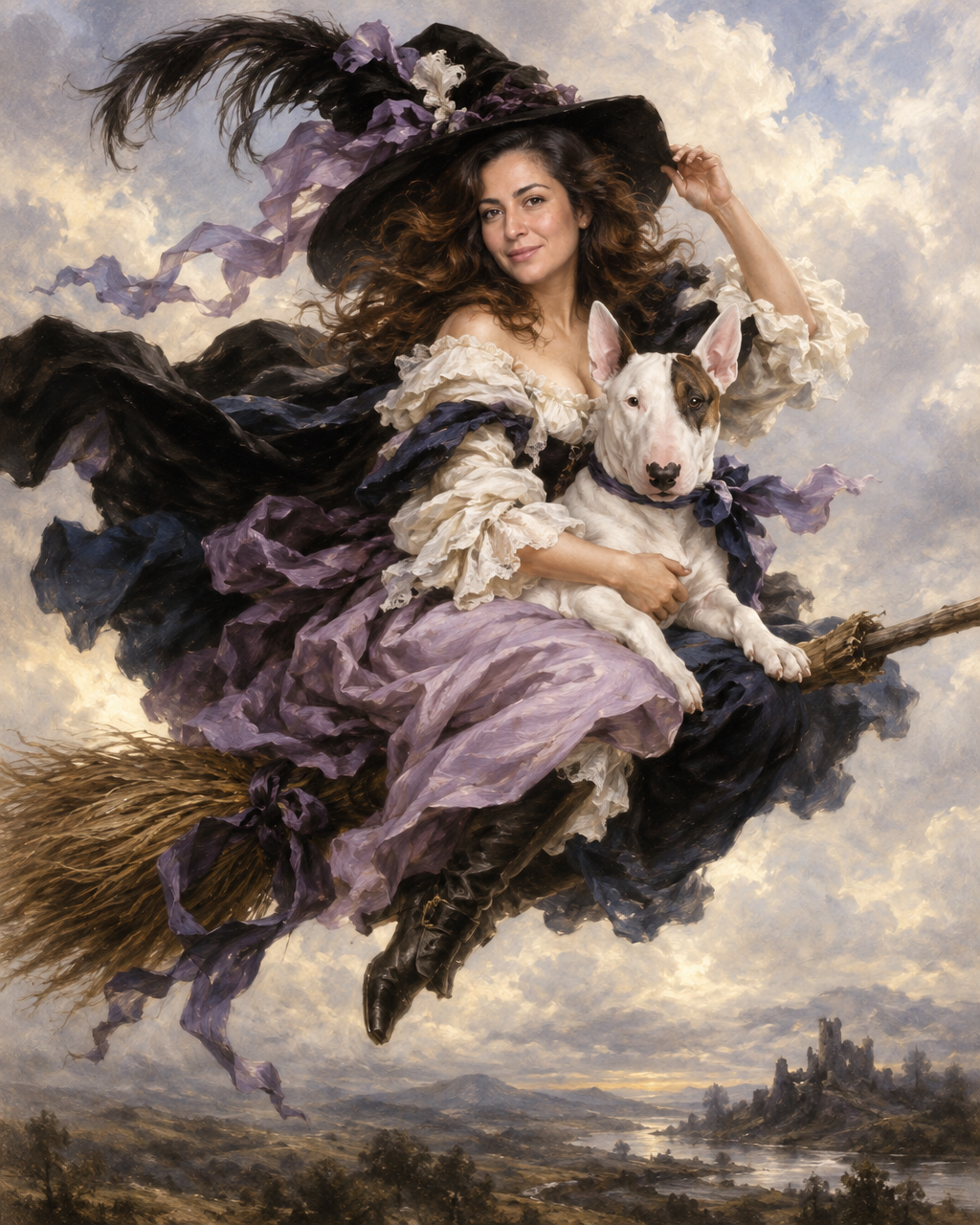 Halloween — The Lilac Flight human portrait — custom painted portrait by Fable