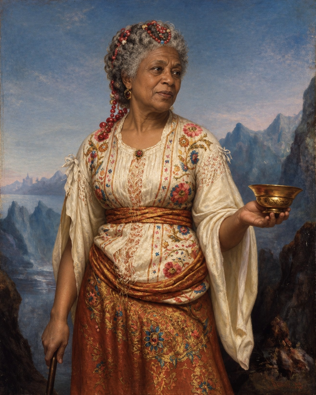 Halloween — The Twilight Chalice human portrait — custom painted portrait by Fable