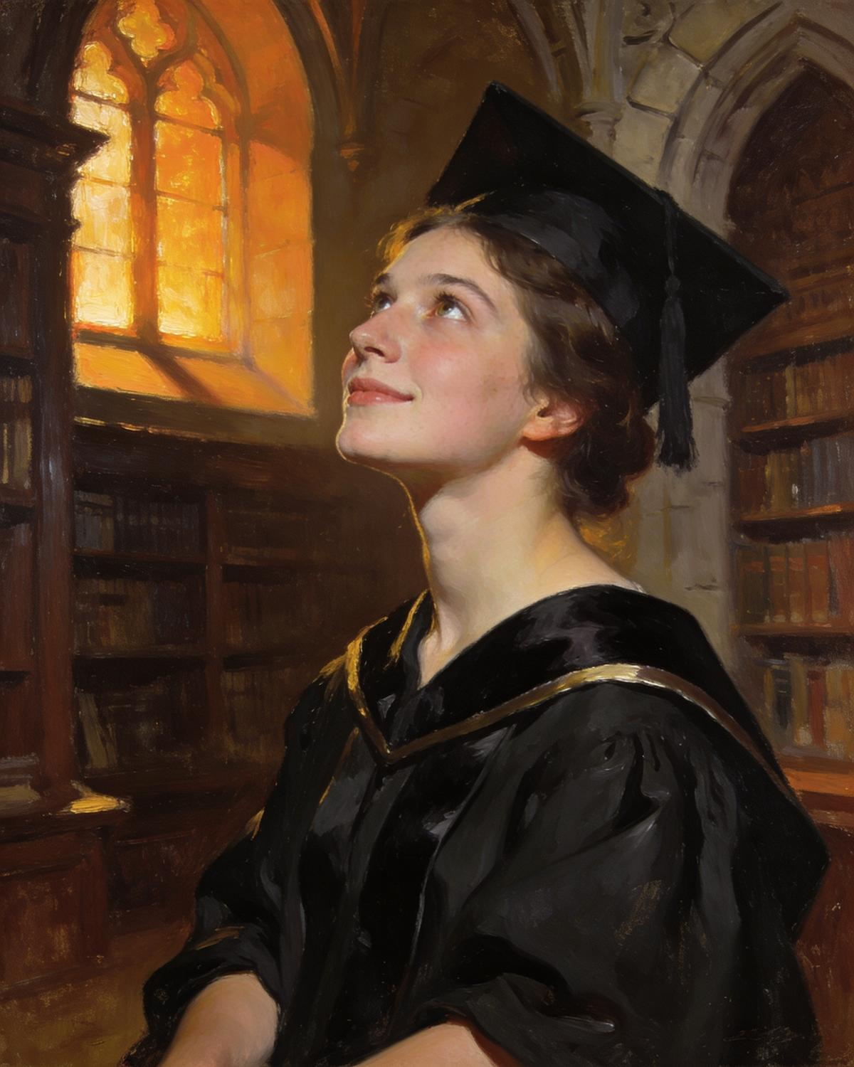 Laurea Honoris human portrait — custom painted portrait by Fable